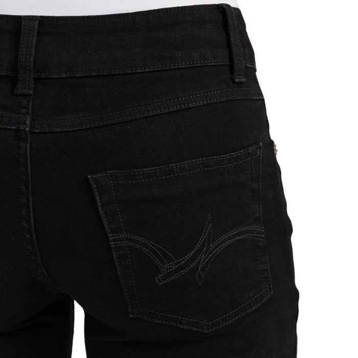 Women's Wrangler Essential Mid-Rise Bootcut Jean- Black