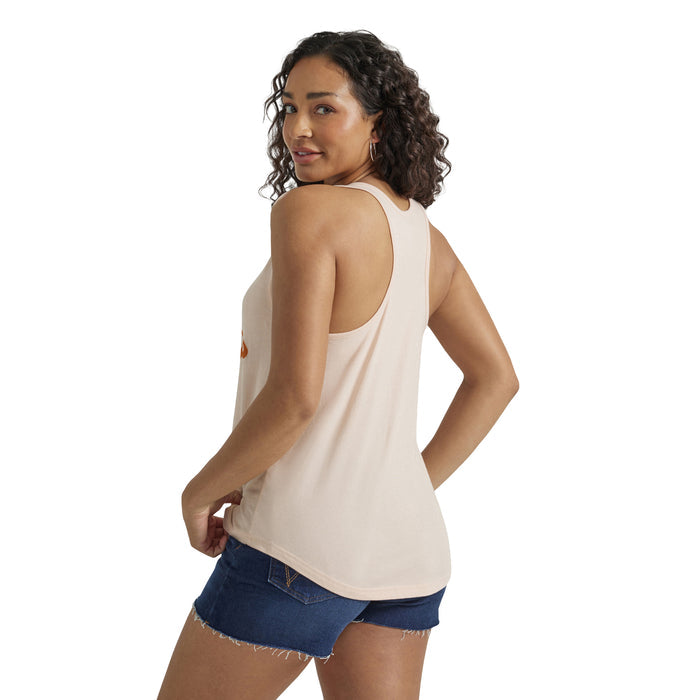 Women's Wrangler Logo Racerback- Peachy