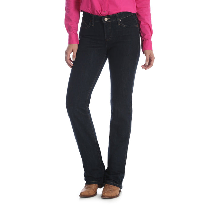 Women's Wrangler Ultimate Riding Jean Q-Baby in Dark Dynasty