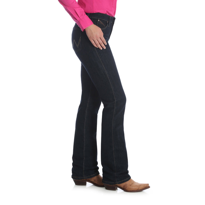 Women's Wrangler Ultimate Riding Jean Q-Baby in Dark Dynasty