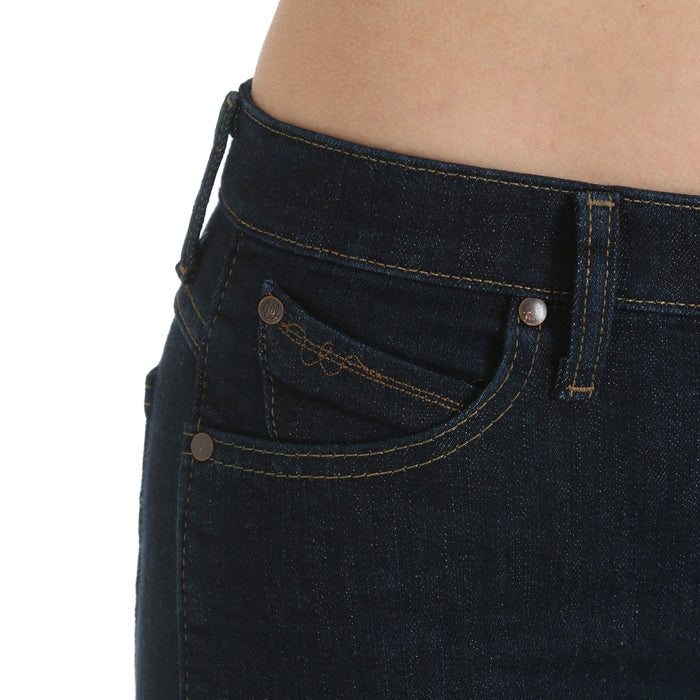 Women's Wrangler Ultimate Riding Jean Q-Baby in Dark Dynasty