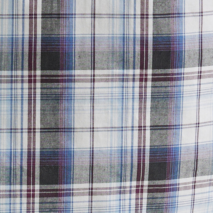 Wrangler Men's Retro Long Sleeve Sawtooth Snap Pocket Western Shirt- Blue Plaid