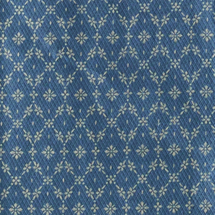 Wrangler Men's Retro Premium Western Snap Print Shirt- Blue Flower Chain