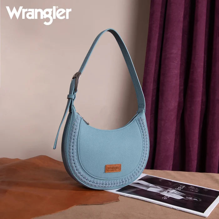 Wrangler Whipstitch Crescent Crossbody - Jean