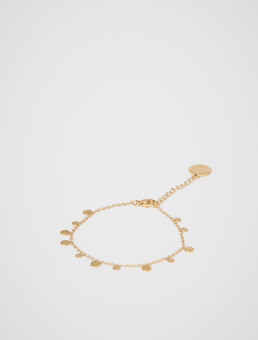 Yasmin Waterproof Charm Disc Bracelet 0 Gold Plated Forever New