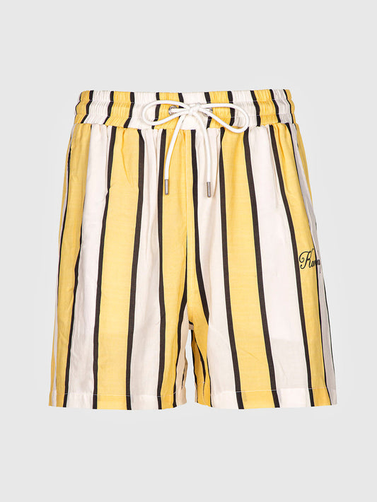 shorts / Yellow Butter Stripe Shorts