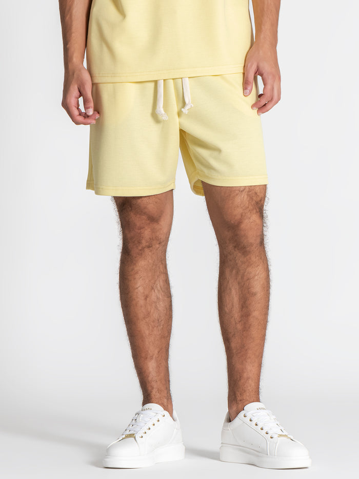 shorts / Yellow Grid Shorts