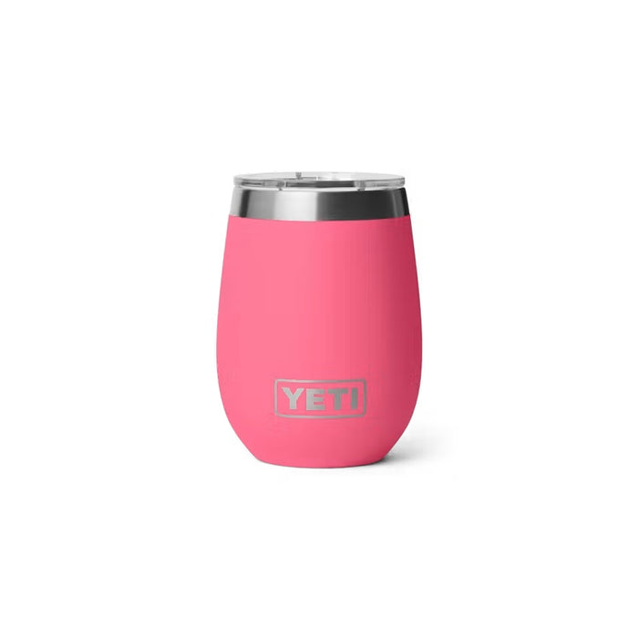 YETI RAMBLER 10OZ CERAMIC LINED WINE TUMBLER WITH MAGSLIDER LID TROPICAL PINK