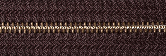 YKK Brass Metal Open End Zip: 66cm