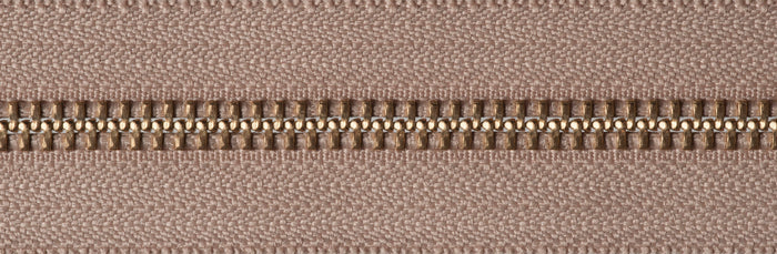 YKK Brass Metal Open End Zip: 66cm