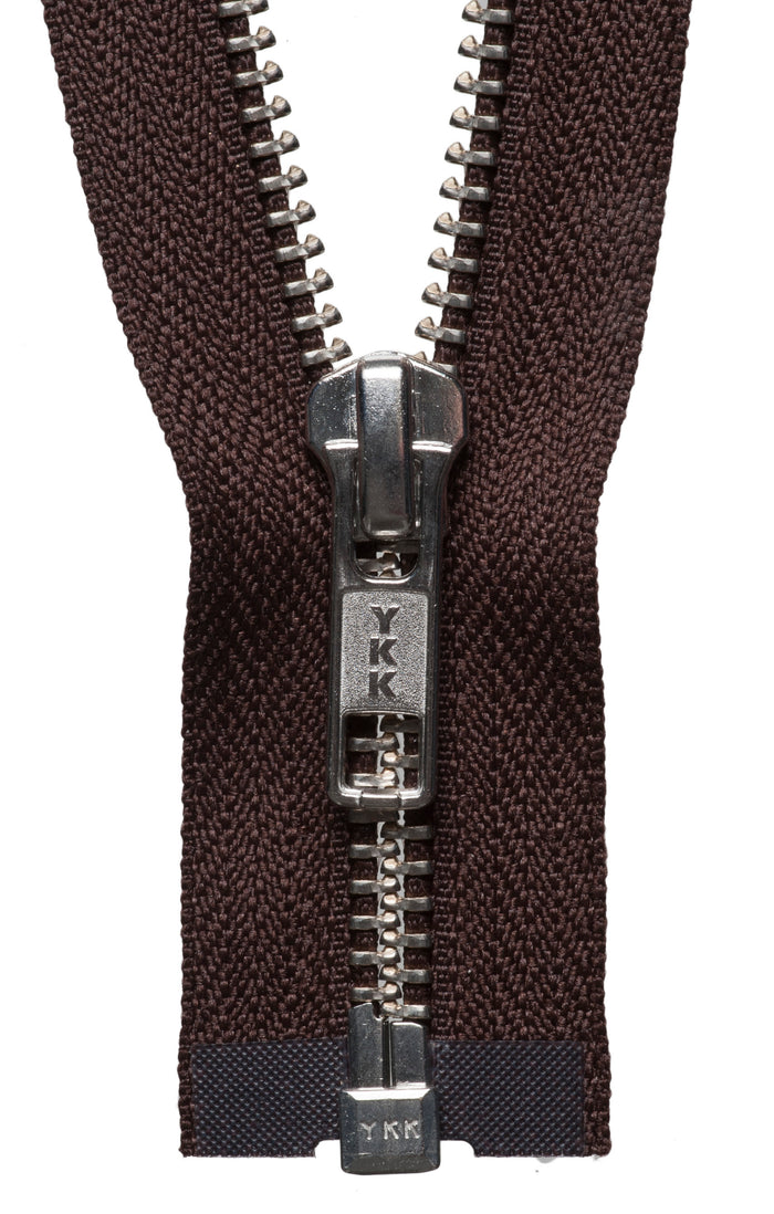 YKK Nickel Free Metal Open End Zip: 66cm