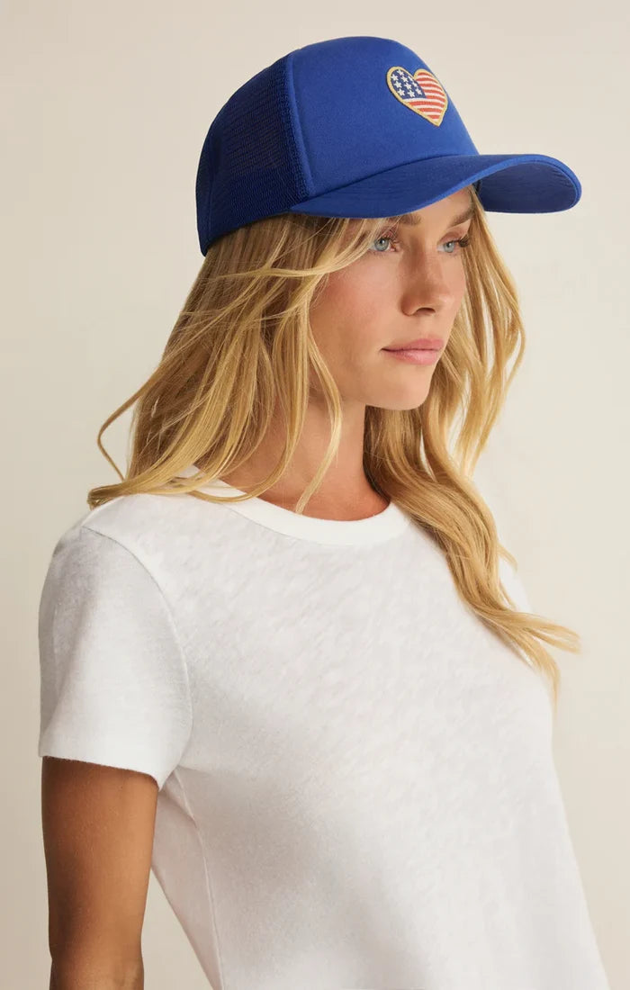 Z Supply |  Heart Flag trucker Hat