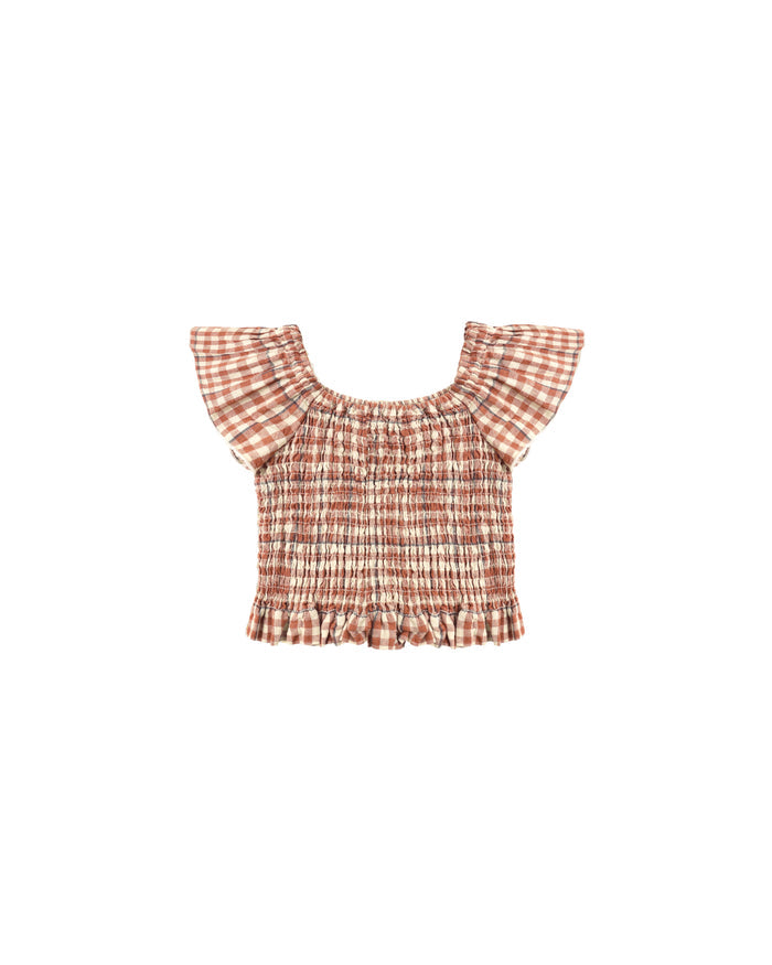 Zayla Top || Poppy Gingham