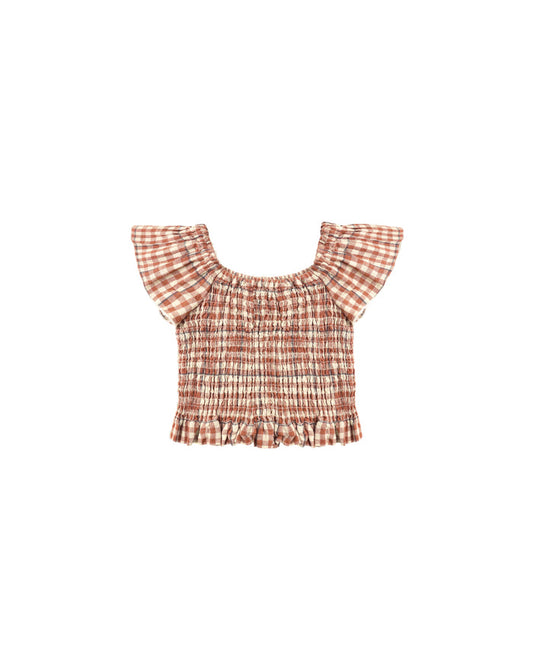 Zayla Top || Poppy Gingham
