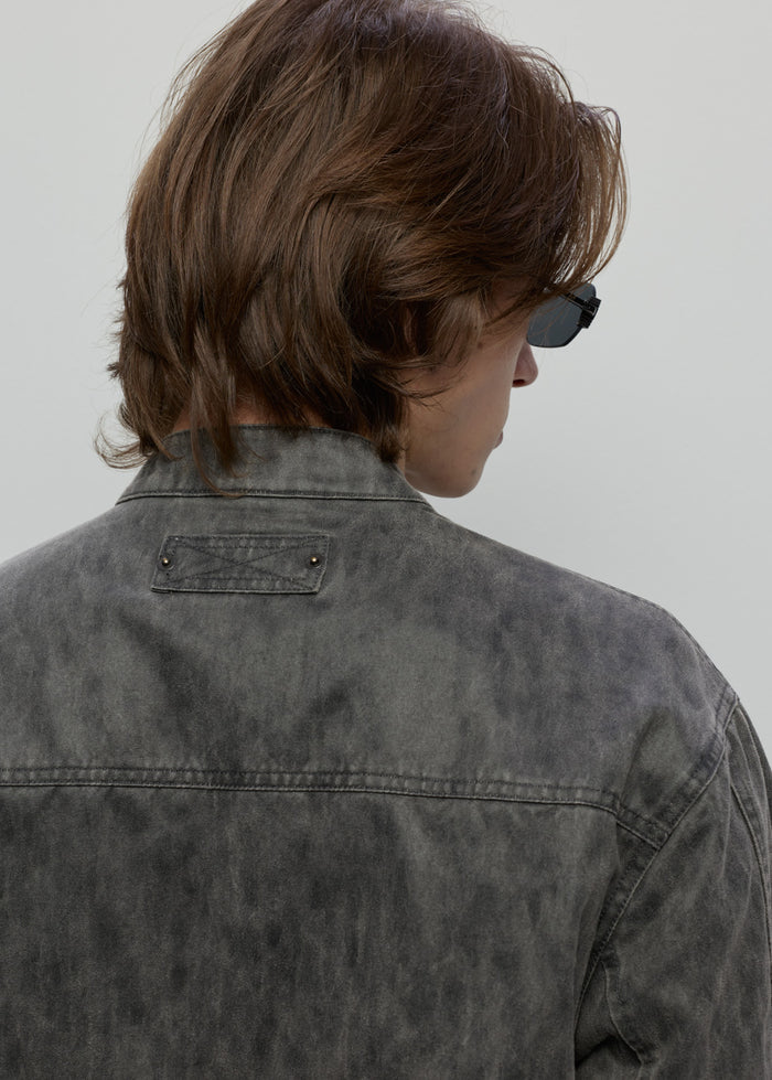 ZIP-UP BIKER JACKET